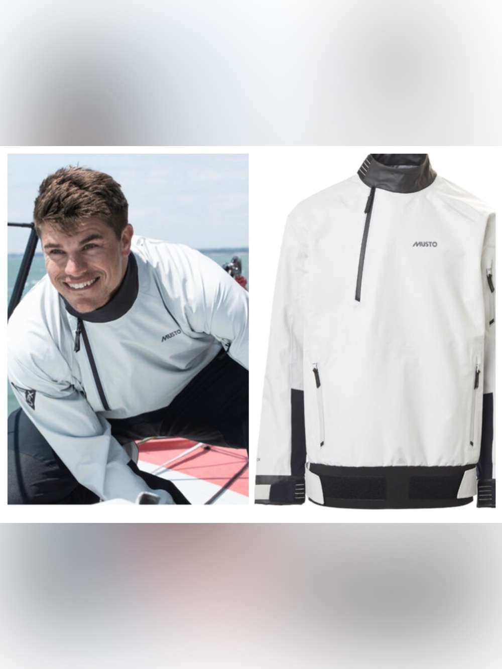 Musto LPX Gore-Tex Paclite Shell Sailing Jacket Gray Size XL